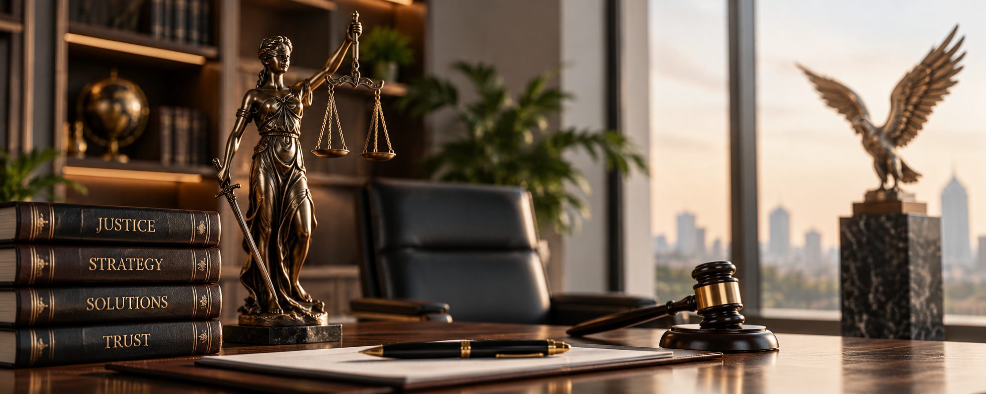 Statue of Lady Justice holding the scales